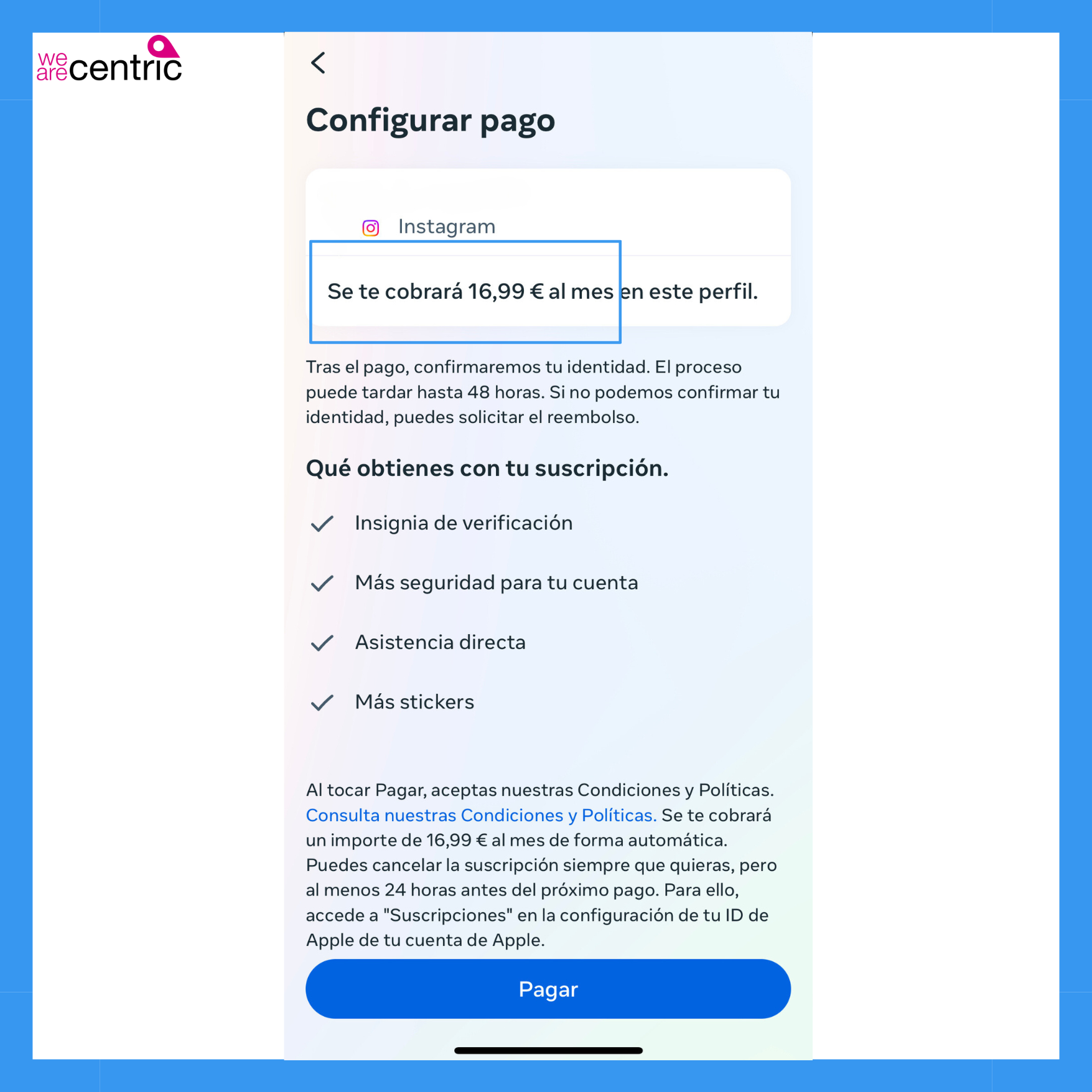13,99 eur por meta verified