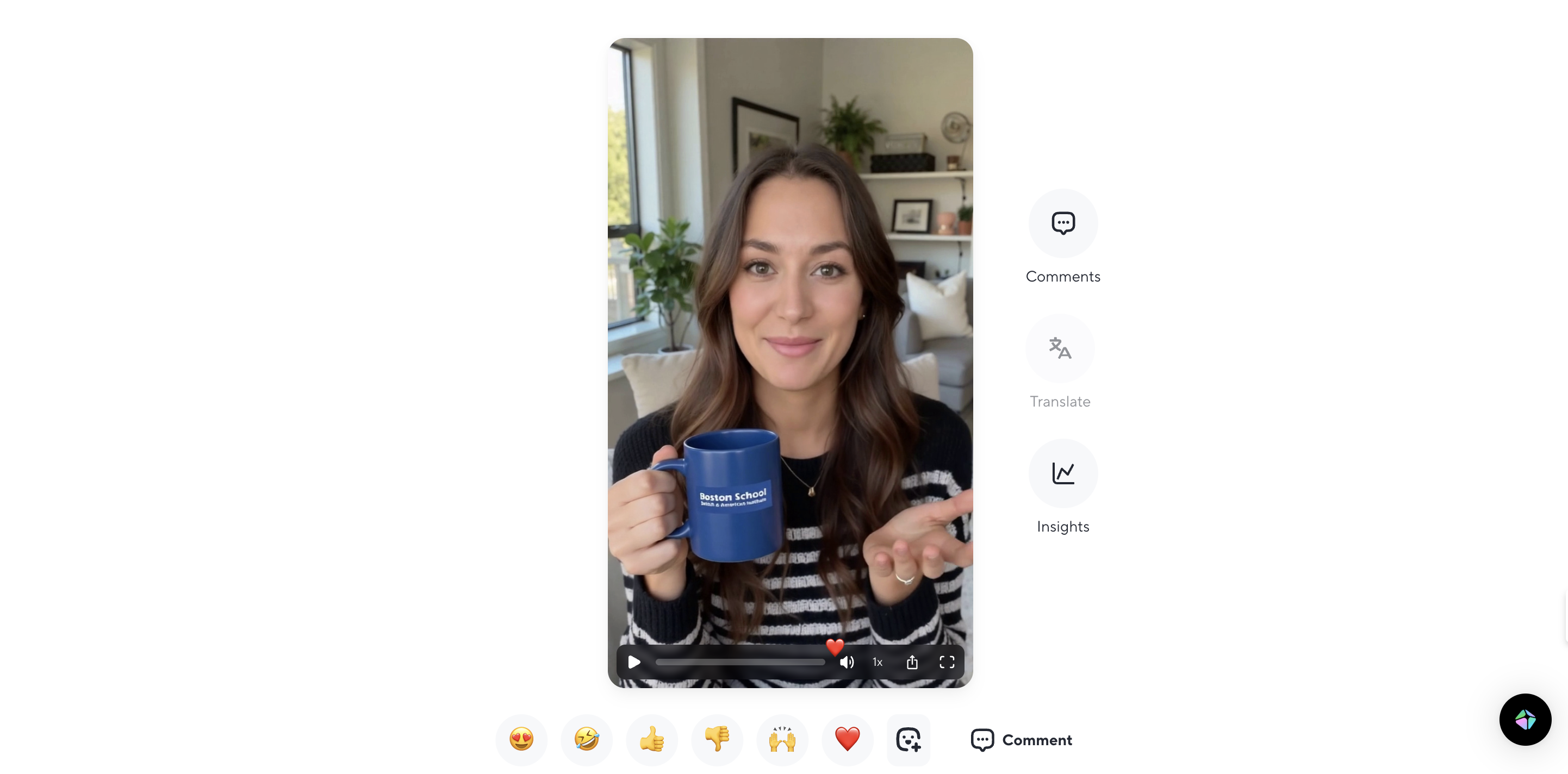 Avatar de IA utilizado en una academia de inglés para ofrecer profesores virtuales 24/7.